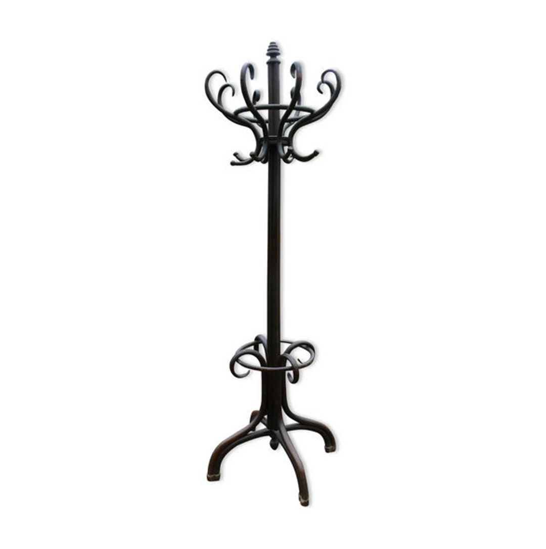 Porte manteaux perroquet en bois courbe Art Nouveau Bentwood Fischel Thonet Kohn Magic Puce Etsy France