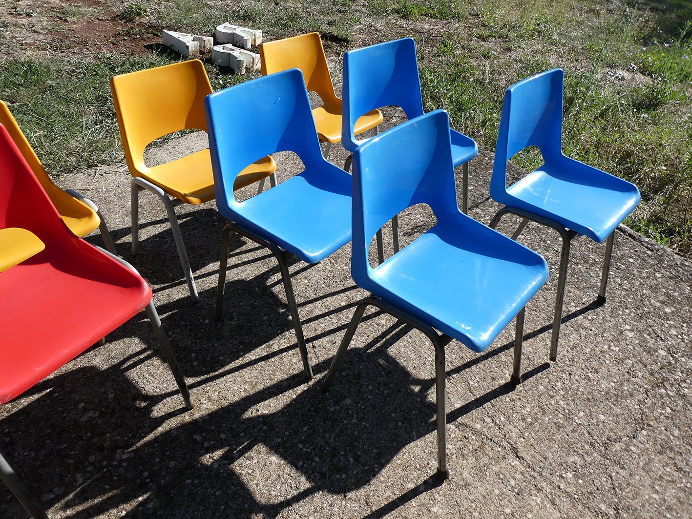 Vintage Kindergarten Chairs / Red Child Chair / School Chair / Etsy India