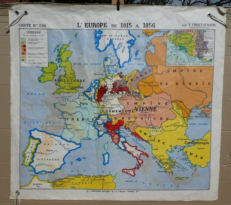 Carte scolaire Hatier de l'Europe // Mappemonde / Europe / Magic'Puce image 2