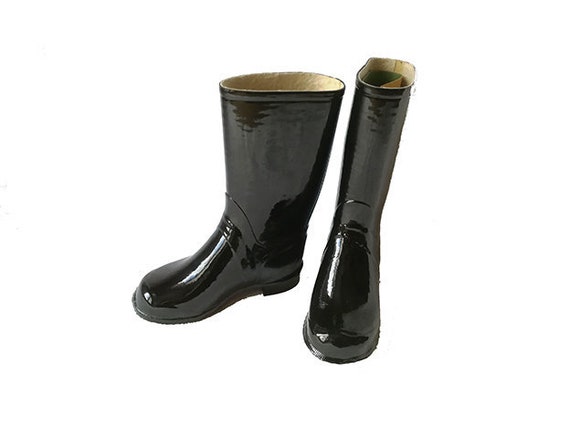 Black Eagle Rubber Boots Varnished T24 