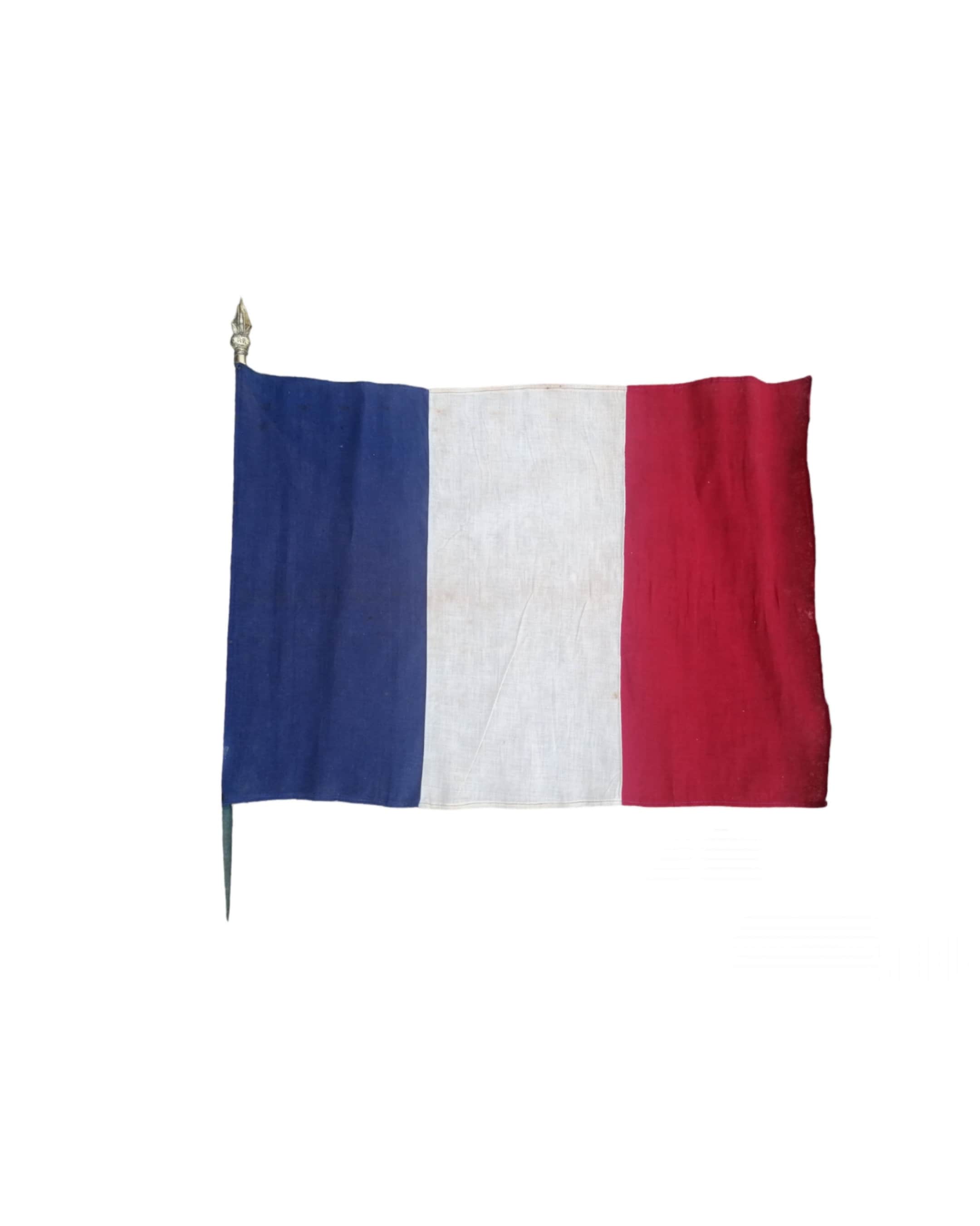 Large Antique French Flag / French Tricolor Flag From WWI (world