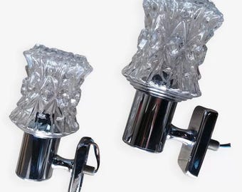 Pair of vintage Targetti wall lights, Italy // Lamp - Italian design - Designer wall lights from Italy // Magic'Puce