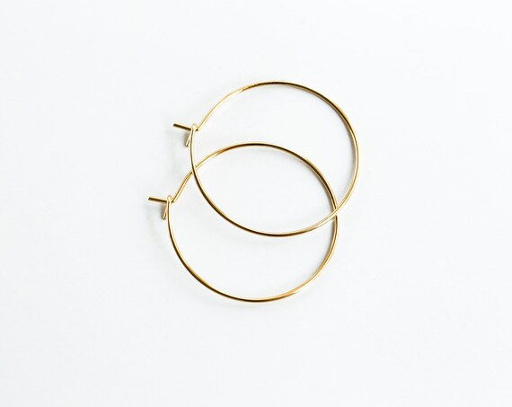 10 Gold Plated Earring Eye Pin Earring Finding Wire 30mm