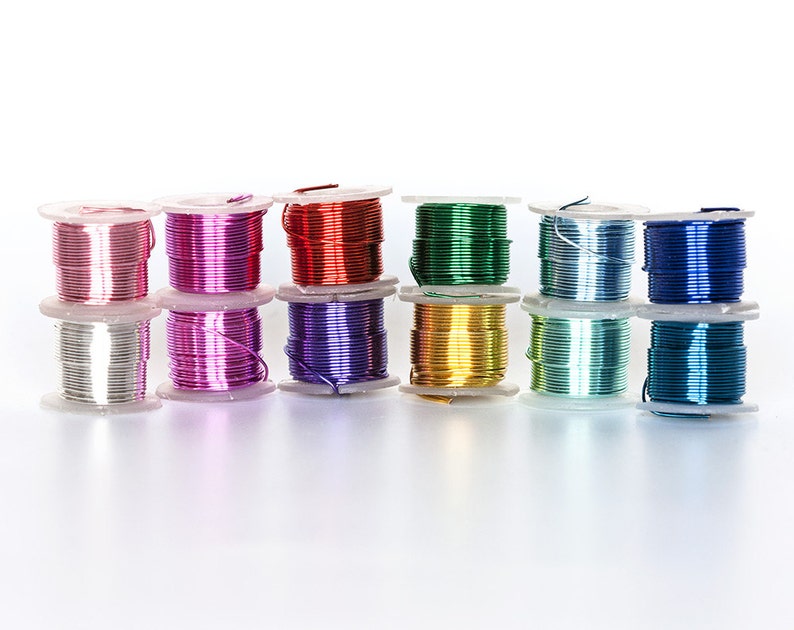2320 Multi colored wire 22 gauge Jewelry wire 0.64mm Assorted Etsy