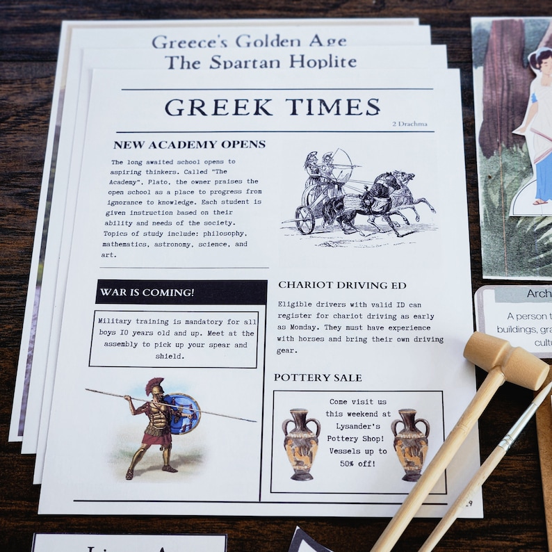 Ancient Greece Explorer Unit Study with Student Activity Book image 5