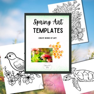 Spring Art Templates | Homeschool Art
