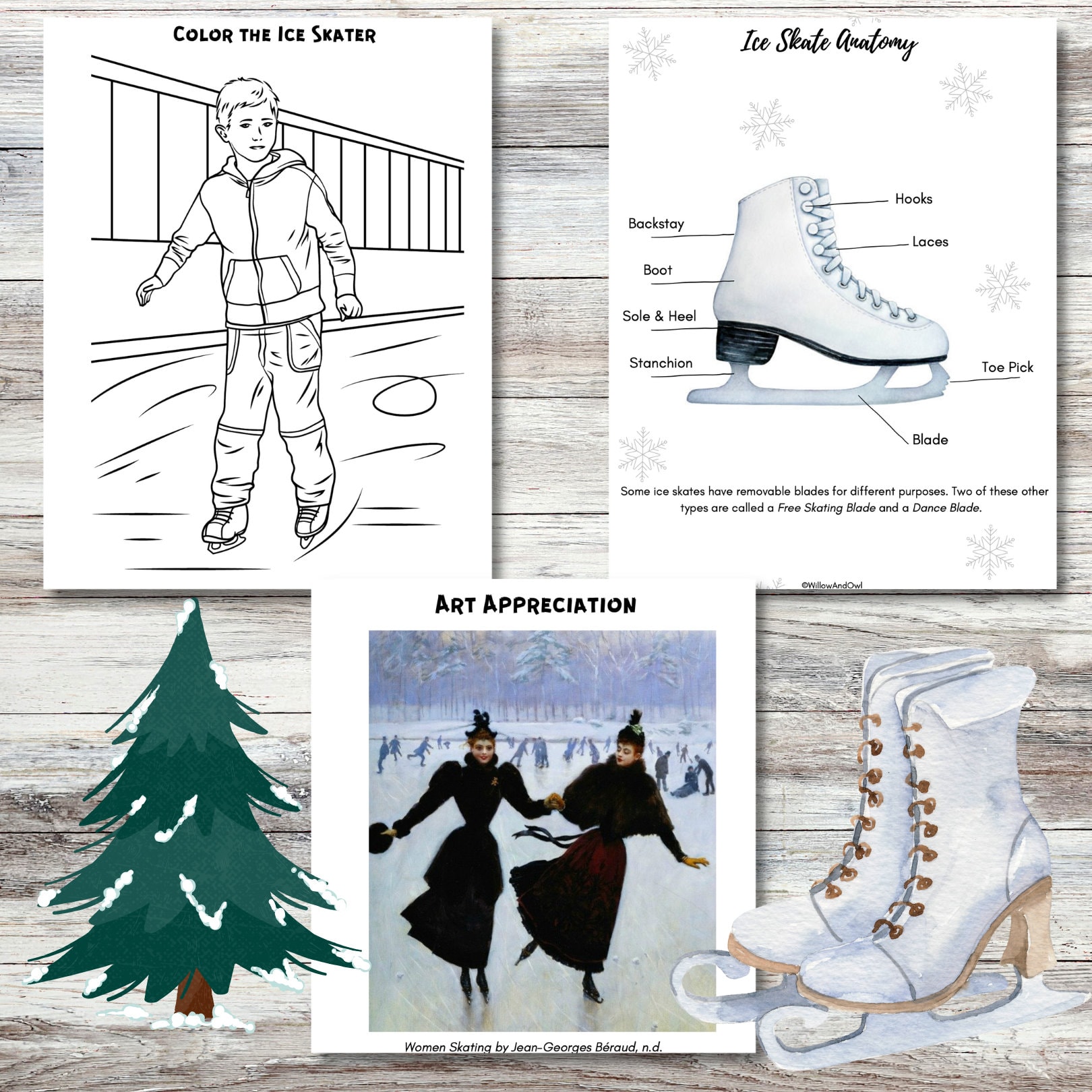 The History of Ice Skating A Mini Unit Study Etsy