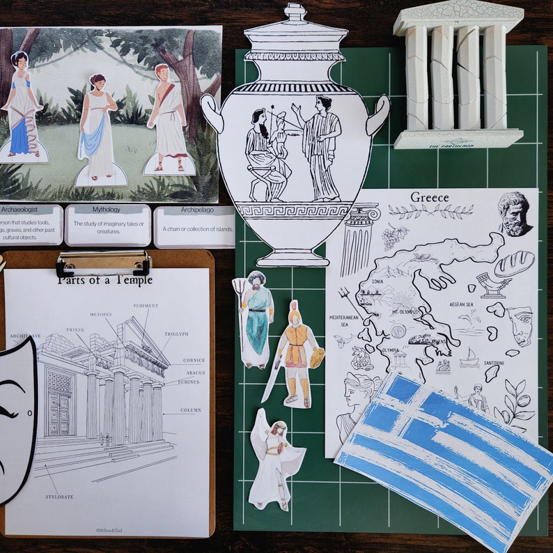 Ancient Greece Explorer Unit Study with Student Activity Book image 1