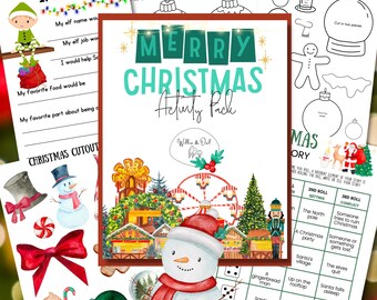 Paquete de actividades navideñas / Diversión navideña para niños