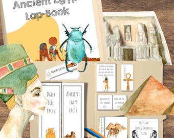 Cuaderno de estudio y herramienta de estudio del Antiguo Egipto: toma de notas para la educación en casa o en el aula