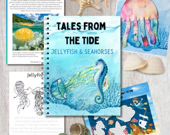 Cuentos de la marea: Estudio de unidad sobre medusas y caballitos de mar / Biología marina en casa