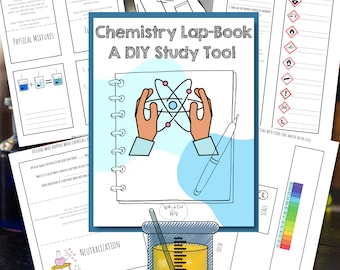 Cuaderno de química y herramienta de estudio