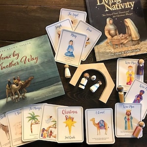 Cartes d'information sur la Nativité Histoire de Noël