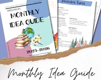 Guía mensual de ideas para la educación en casa / Planificación / Currículo / Estudios de unidades