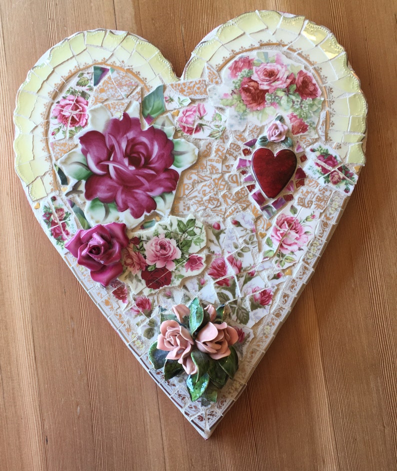 Custom Mosaic Hearts Etsy
