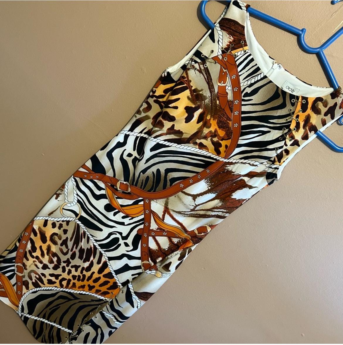 Gold Zebra Dress - Etsy