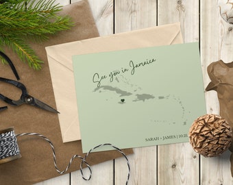 Destination Wedding Jamaica RSVP Cards Template