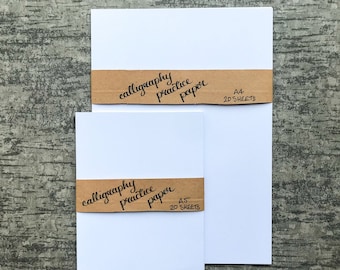 Papel para caligrafía: papel liso A5/A4 para caligrafía · papel para practicar caligrafía con pincel · papel liso de alta calidad