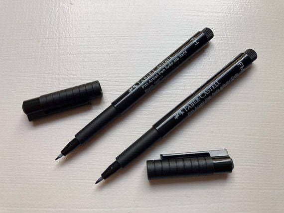 Penne Fudenosuke Faber-Castell PITT artista penna fude punta dura / punta  media penne da disegno per artisti penne per lettere calligrafiche -   Italia