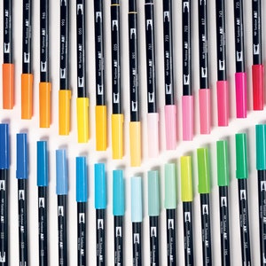 Swatch Form: Hethrone Dual Tip Brush Pens 100pc. 