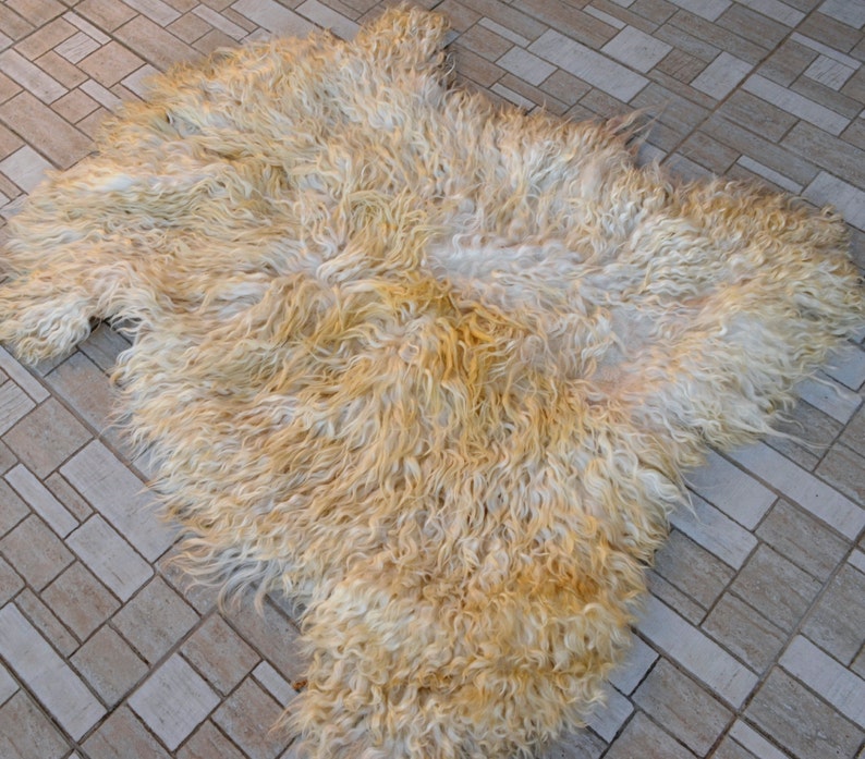 33 x 41 Angora Mohair Goat Skin Fur Pelt with hair | Etsy
