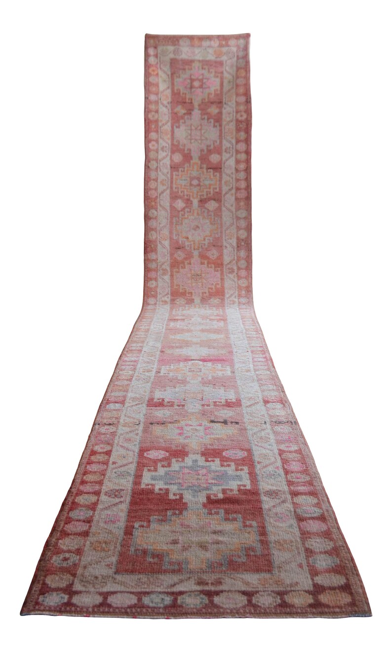 3x18 Ft Long Runner Hand Knotted Kurdish Runner Rug Vintage Etsy