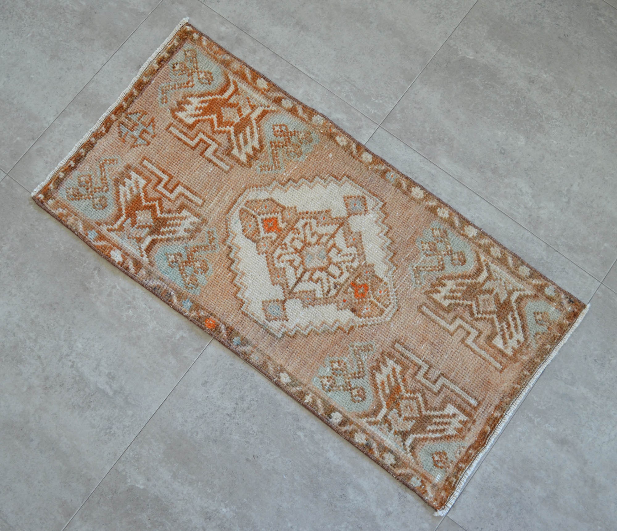 Alfombra 2x3 frente del lavabo del baño alfombra anudada a | Etsy