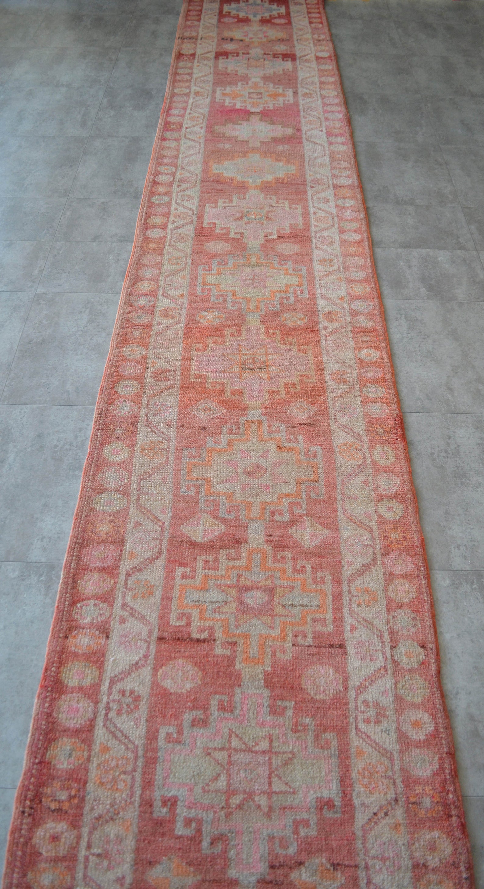 3x18 Ft Long Runner Hand Knotted Kurdish Runner Rug Vintage Etsy