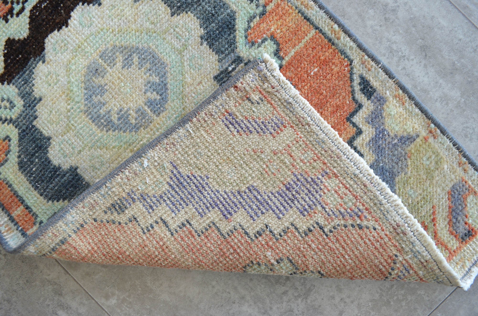 2x3 Rug Front of Bathroom Sink Rug Hand Knotted Small Rug Etsy