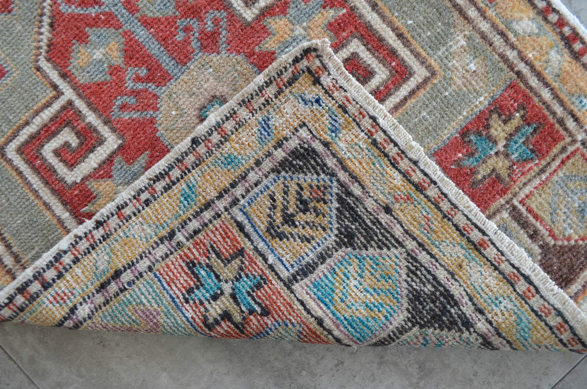 2x4 Rug Front of Bathroom Sink Rug Hand Knotted Small Rug Etsy