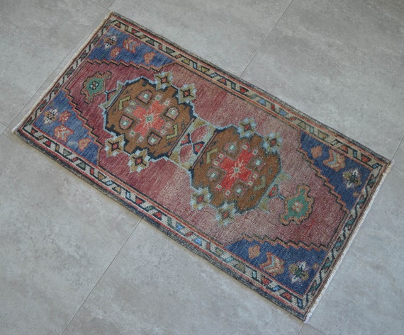 Alfombra 2x3 Frente del lavabo del baño Alfombra pequeña | Etsy