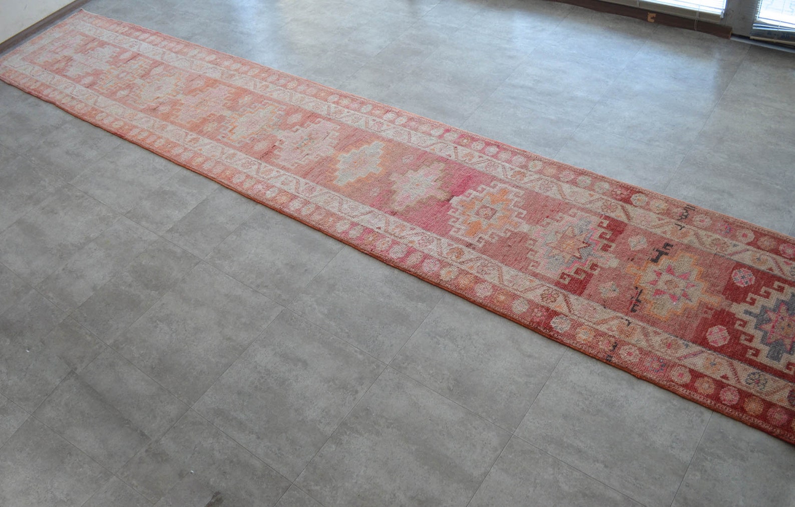 3x18 Ft Long Runner Hand Knotted Kurdish Runner Rug Vintage Etsy