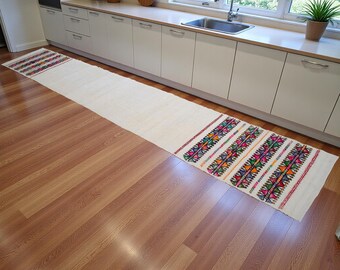 2x14 Runner Turkish Kilim Rug Hand Made Stair Runner Hallway - Kitchen Decor