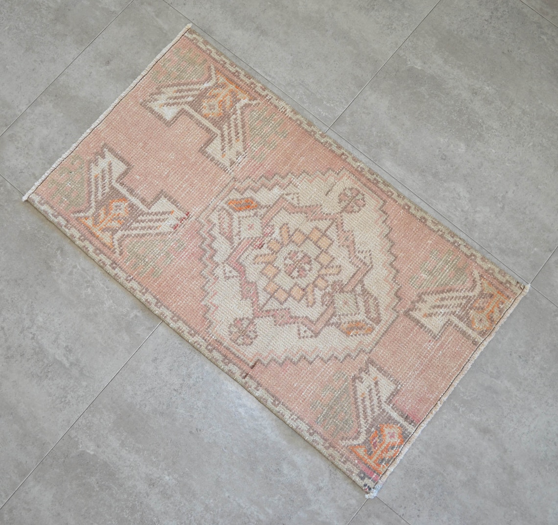 2x3 Rug Front of Bathroom Sink Rug Hand Knotted Small Rug - Etsy