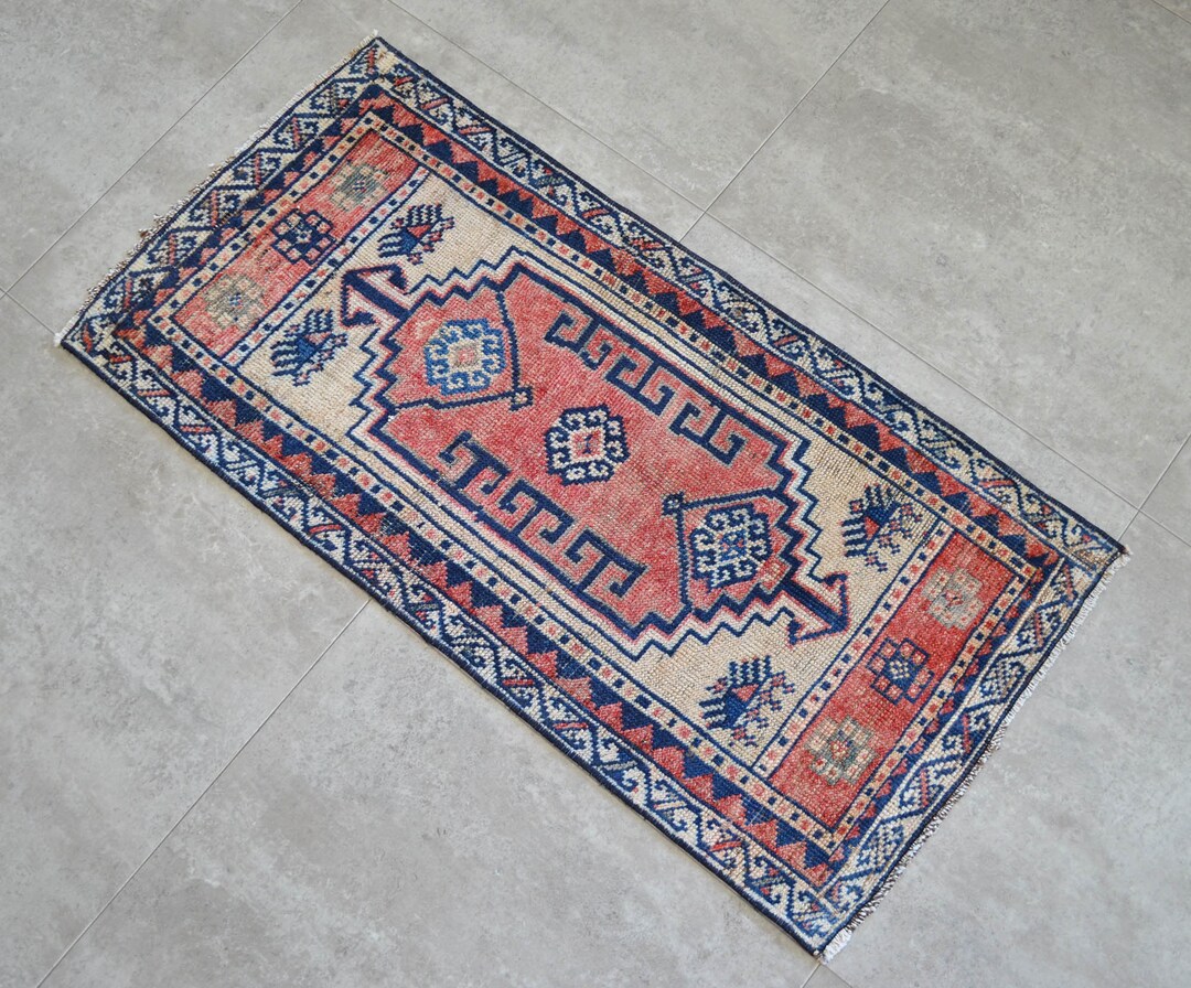 2x3 Rug Front of Bathroom Sink Rug Hand Knotted Small Rug Etsy.de