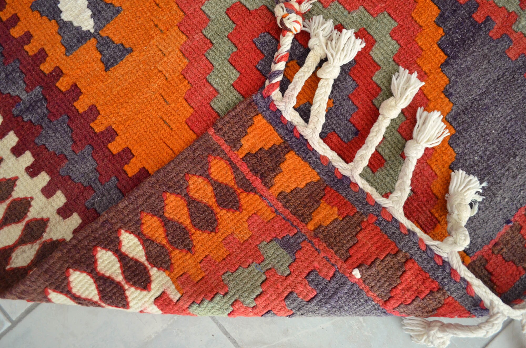 いしRUM RUNNER & Caliber III セット 3x15 Ft Runner Rug. SPECTACULAR Hand Made Extra Long Runner