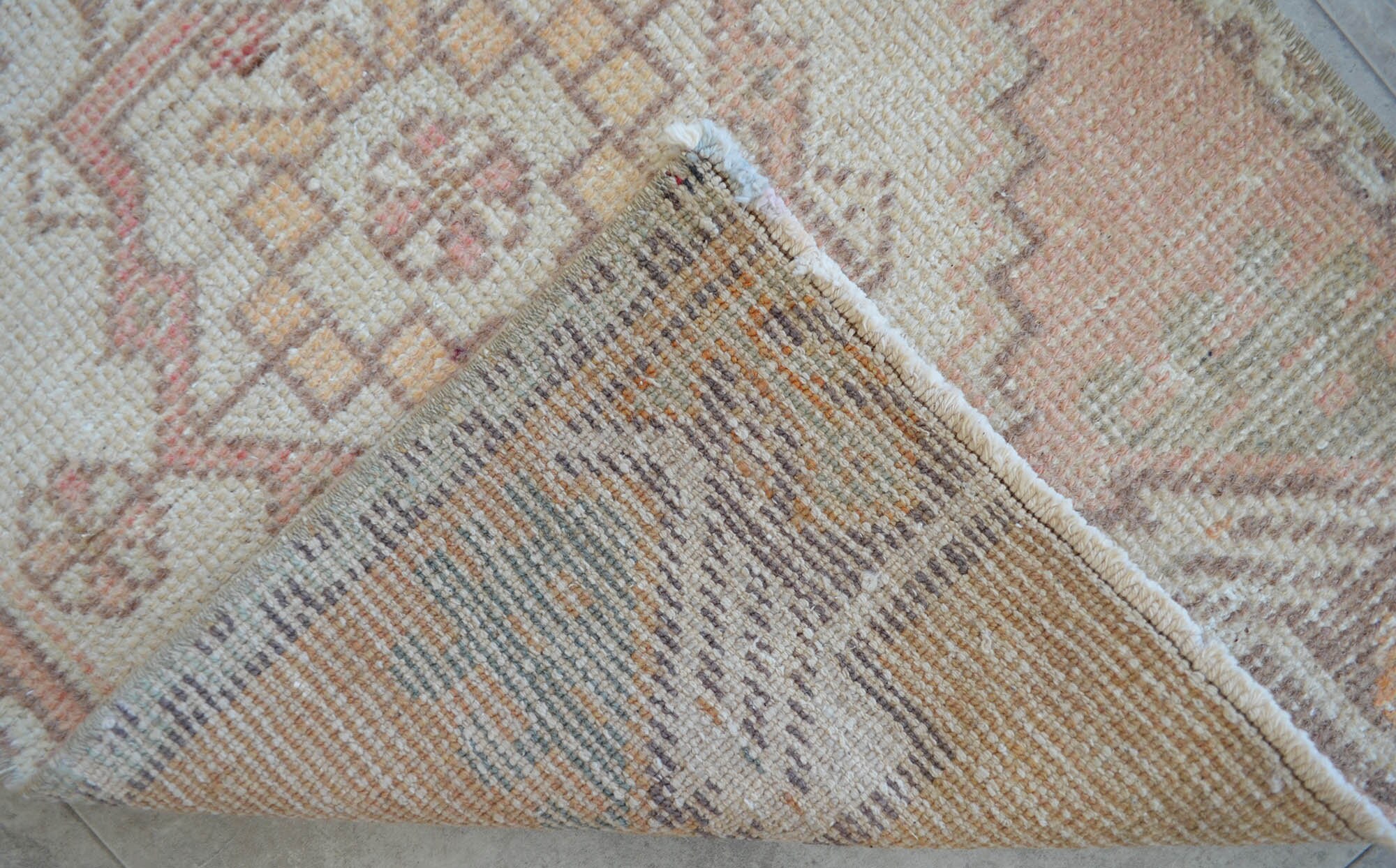 2x3 Rug Front of Bathroom Sink Rug Hand Knotted Small Rug - Etsy