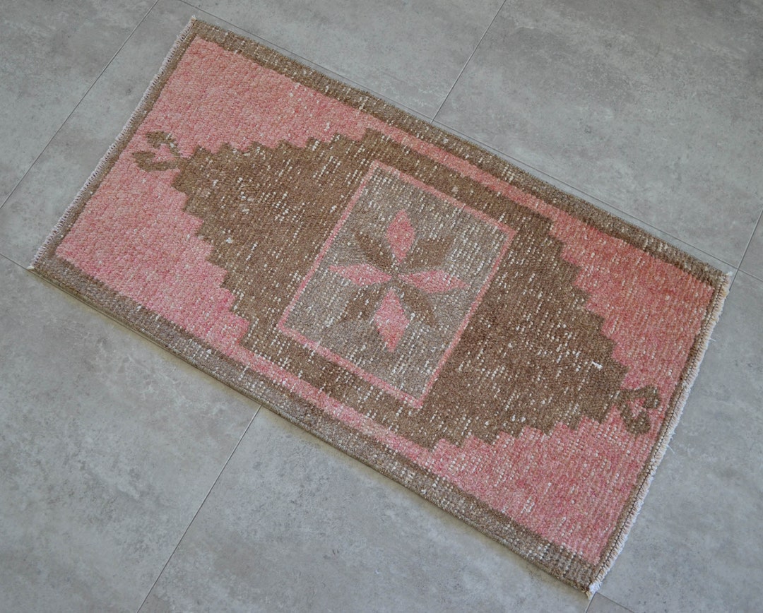 2x3 Rug Front of Bathroom Sink Rug Hand Knotted Small Rug Etsy