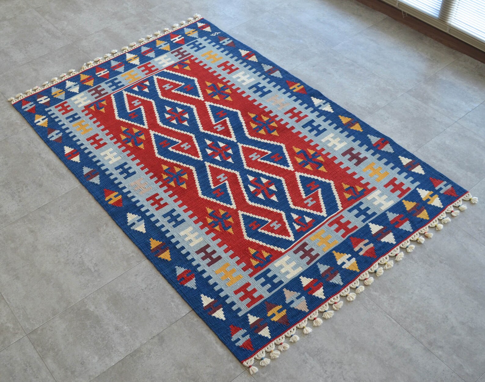 6x4 Rug Turkish Kilim Rug. Anatolia Hand Woven Wool Flat Weave Etsy