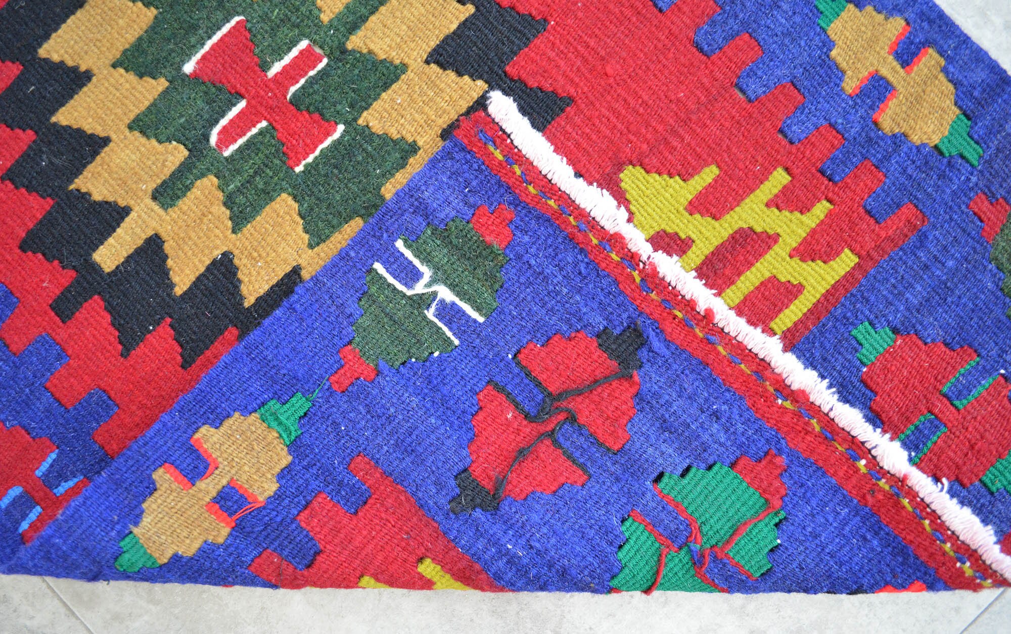 Alfombra 2x3 Frente del Lavabo del Baño Alfombra Anudada a | Etsy