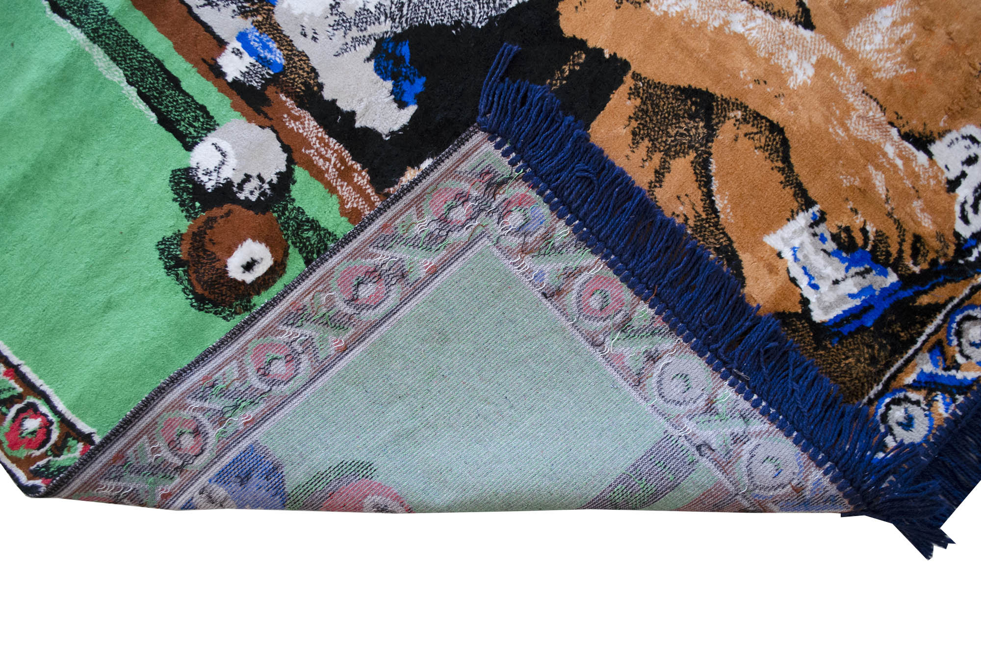 男の隠れ家の装飾 ヴィンテージ ビリヤードをする犬たちのタペストリー