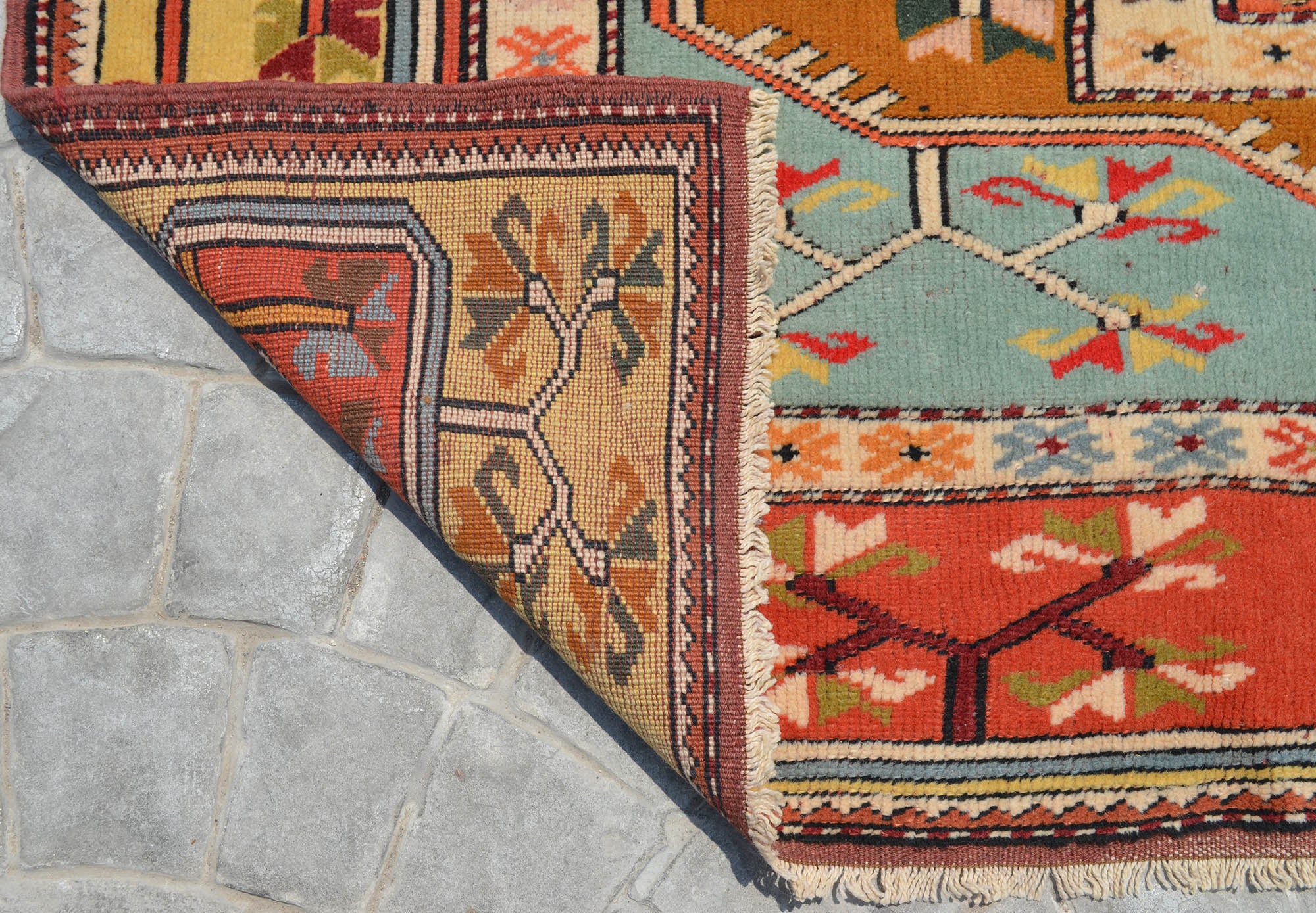 6x9 Rugs Muted Colors Low Pile Rug Vintage Fashion Handknotted Etsy