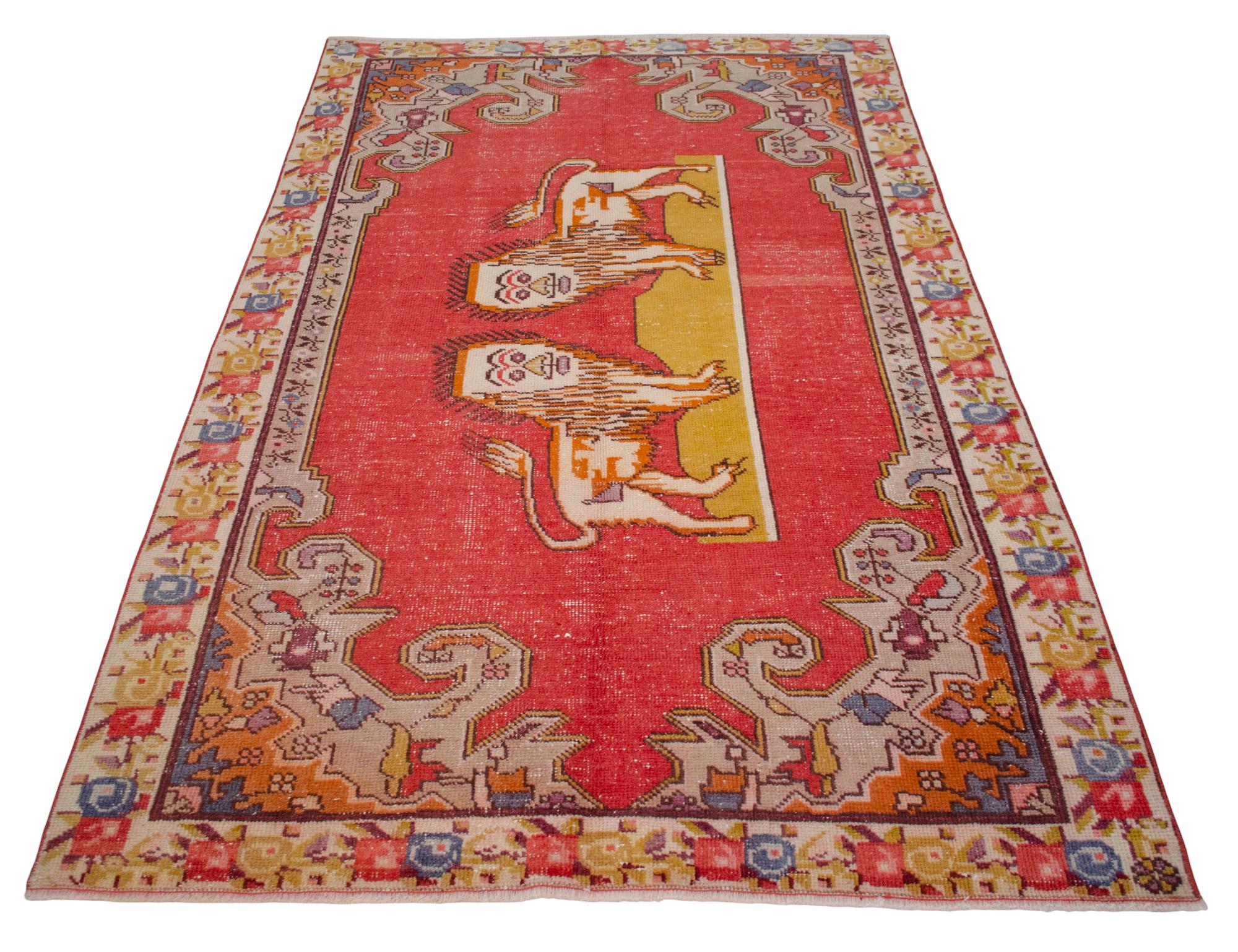 トルコ　ヴィンテージラグ　Old Turkish Vintage Rug トルコ絨毯 ヴィンテージラグ 128×267cm (TRE1998) | ヴィンテージラグ