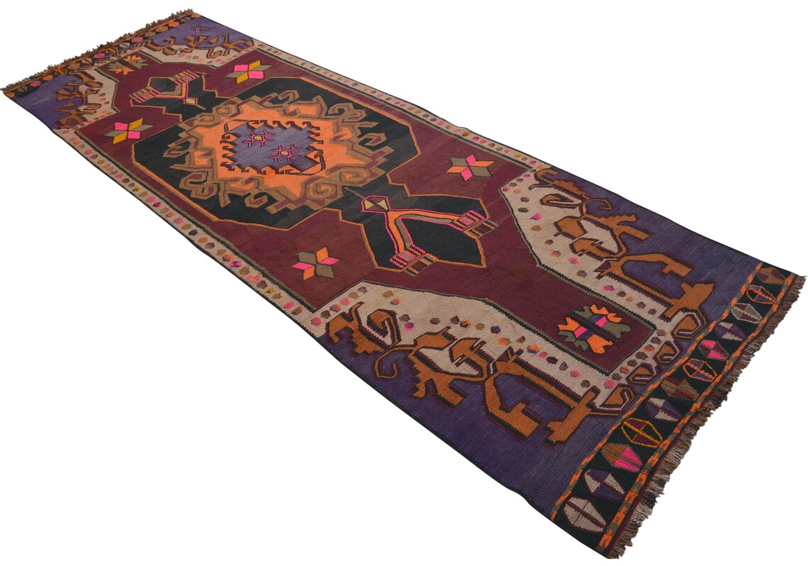 Turkish Runner Rug 4'8'' X 14'3'' Etsy UK