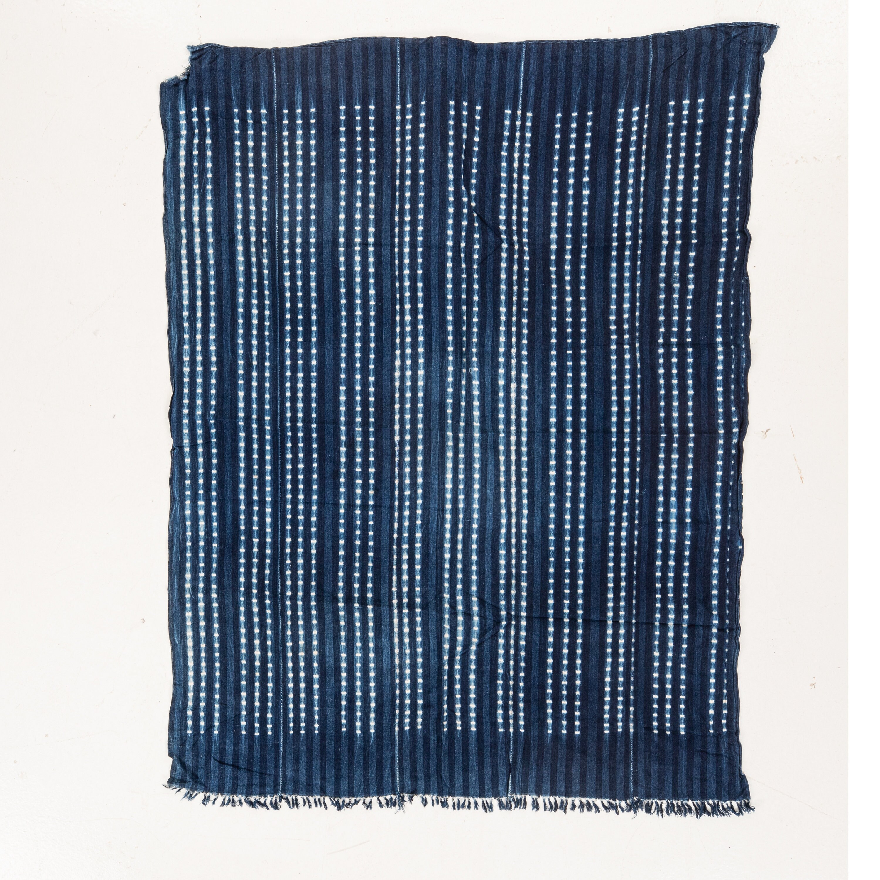 Vintage Indigo Cloth From Mali, Africa 122 X 160 Cm / 4' X 5'2