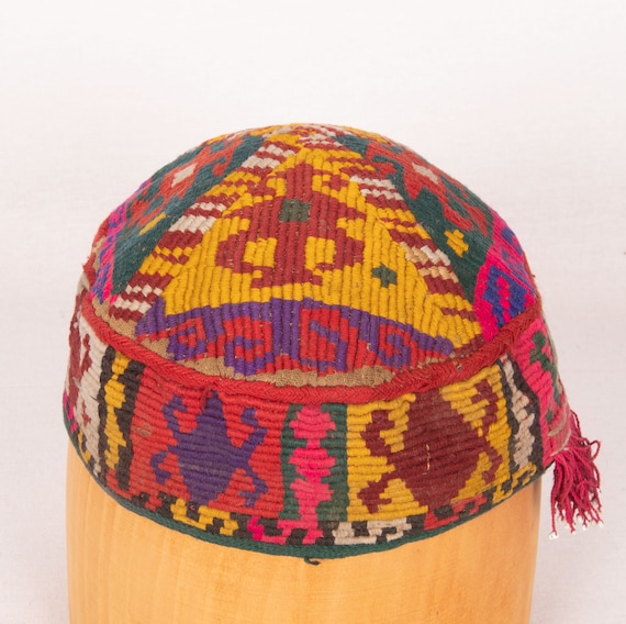 Vintage Uzbek Hat , Central Asia, 1970s Code:634 - Etsy