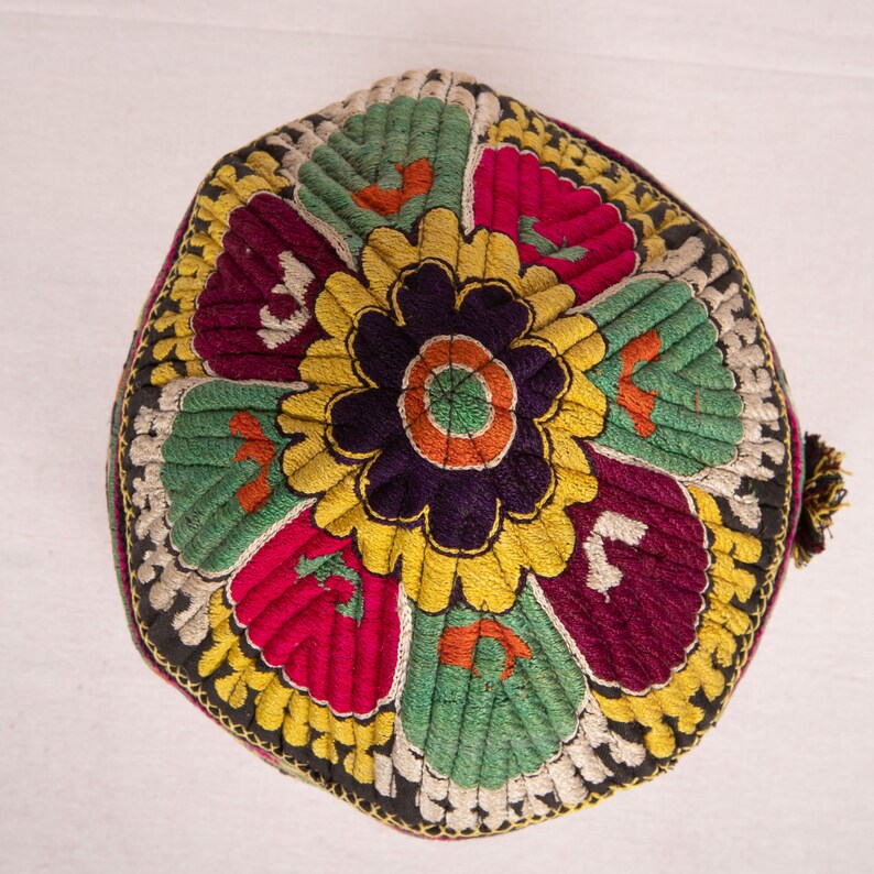 Vintage Hat From Uzebekistan, Central Asia, 1970s Code: 994 - Etsy