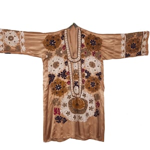 Vintage Embroidered Traditional dress from Tajikistan, Central Asia , Ships free with ups