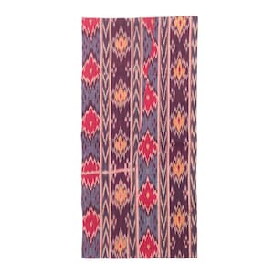 Antique Ikat Fragment, Tajikistan, 1900s or earlier, 90 x 43 cm / 35.4 x 16.9 in. SKU:6134