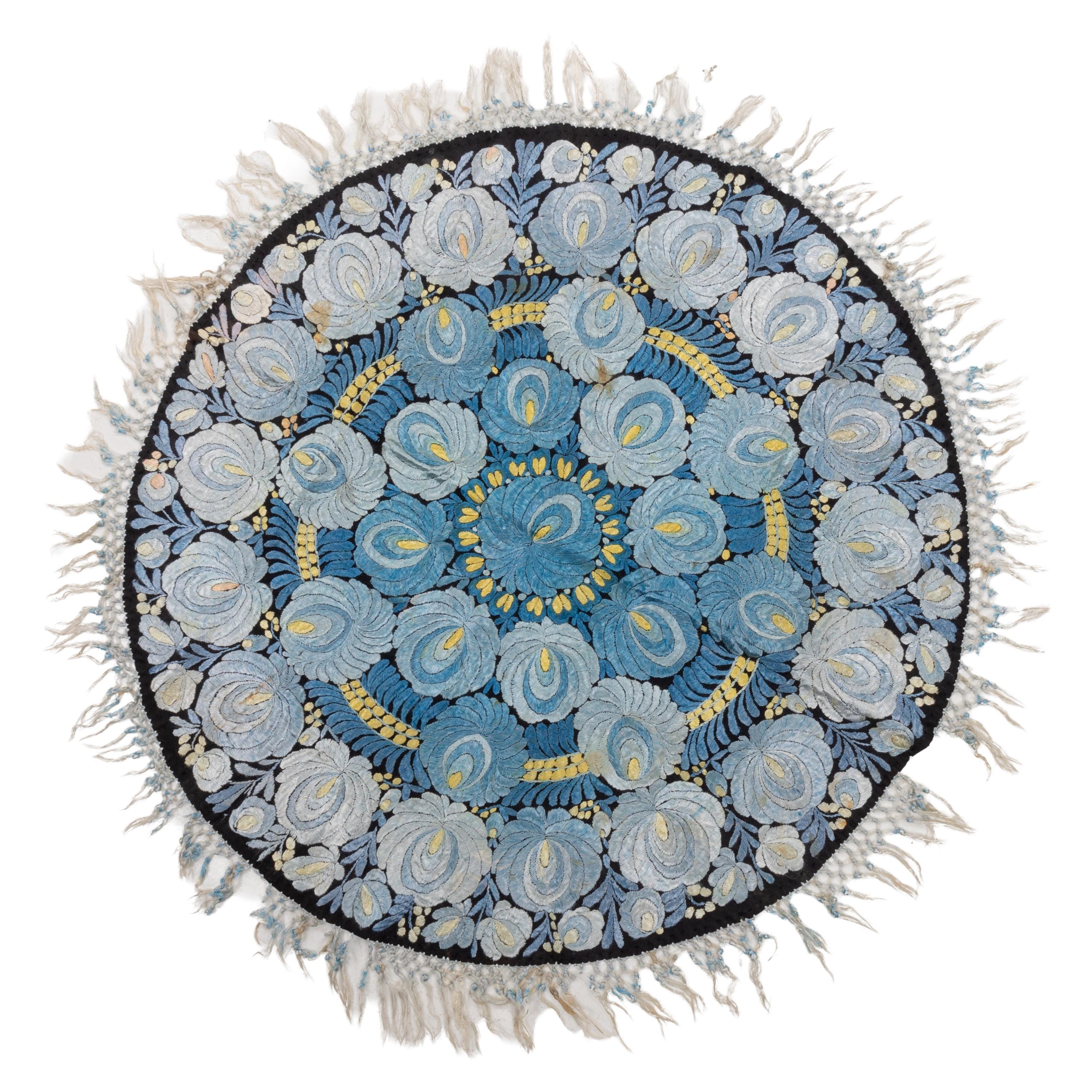 古いハンガリーの民芸マチョー刺繍 D-92 cm / 36.2 インチ SKU-9966